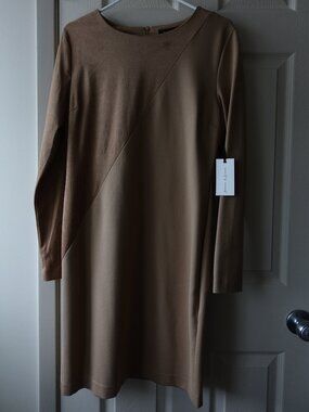 NWT Jasmine & Juliana Size 12 Suede Leather Dress